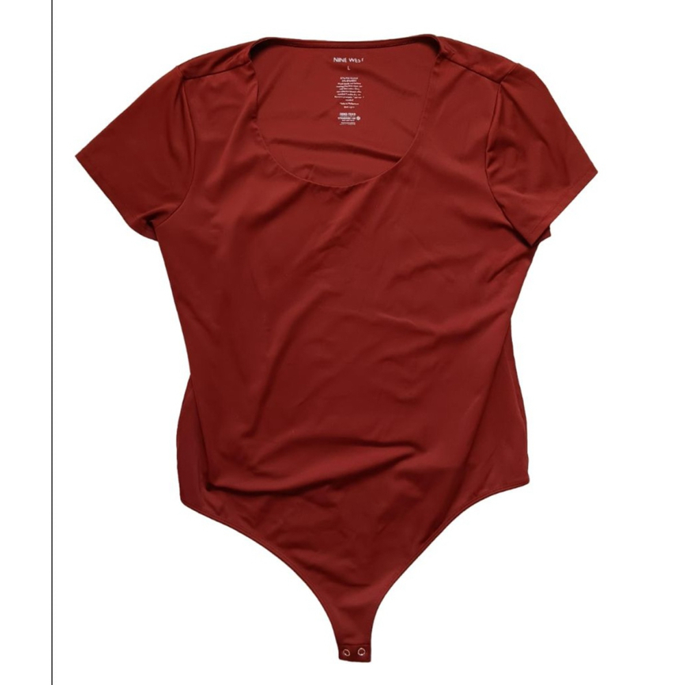 Women's Nine West Bodysuit Size L Rust colored.